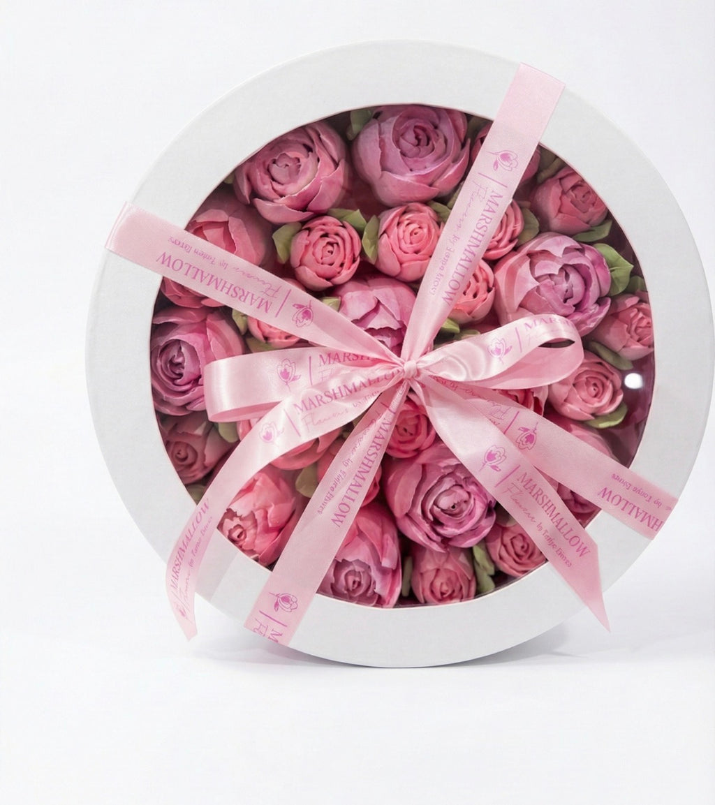 M size premium round box “Blush & Bloom”