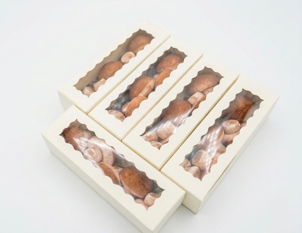Marshmallow mushrooms/5 mini boxes