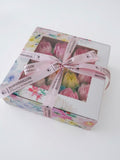 M size floral box pink