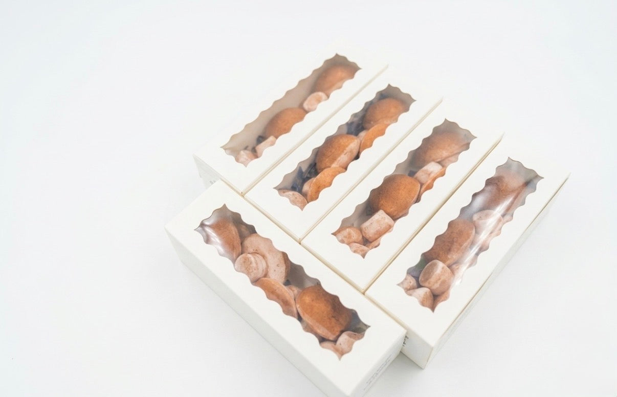 Marshmallow mushrooms/5 mini boxes