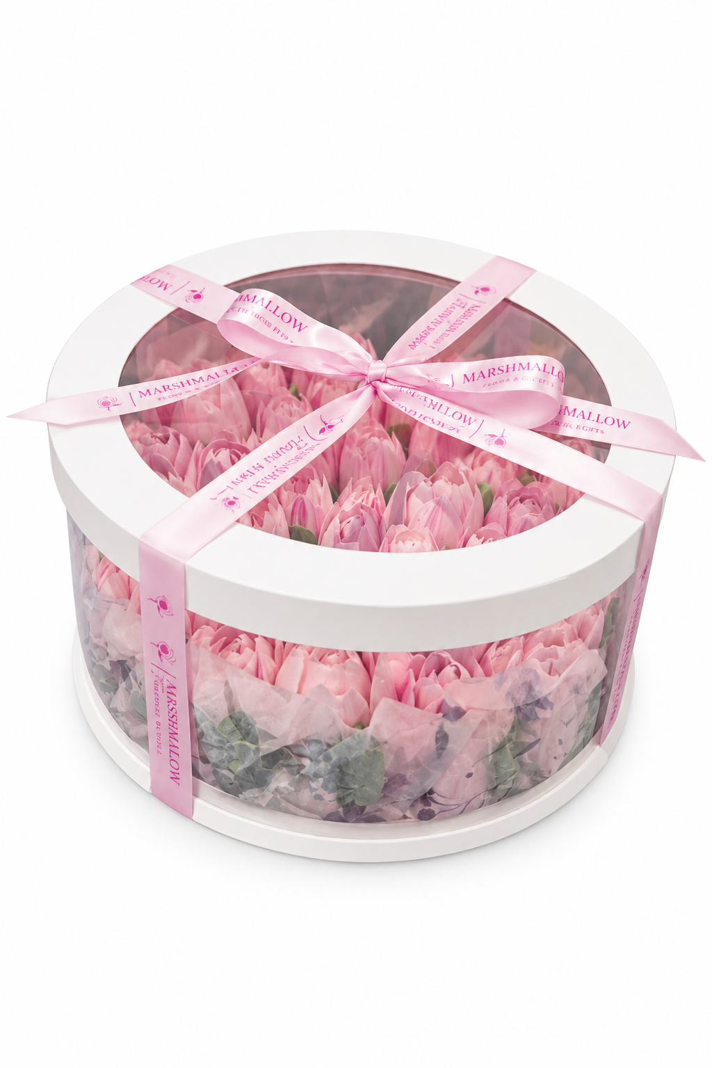 M size premium round box “Blush & Bloom”